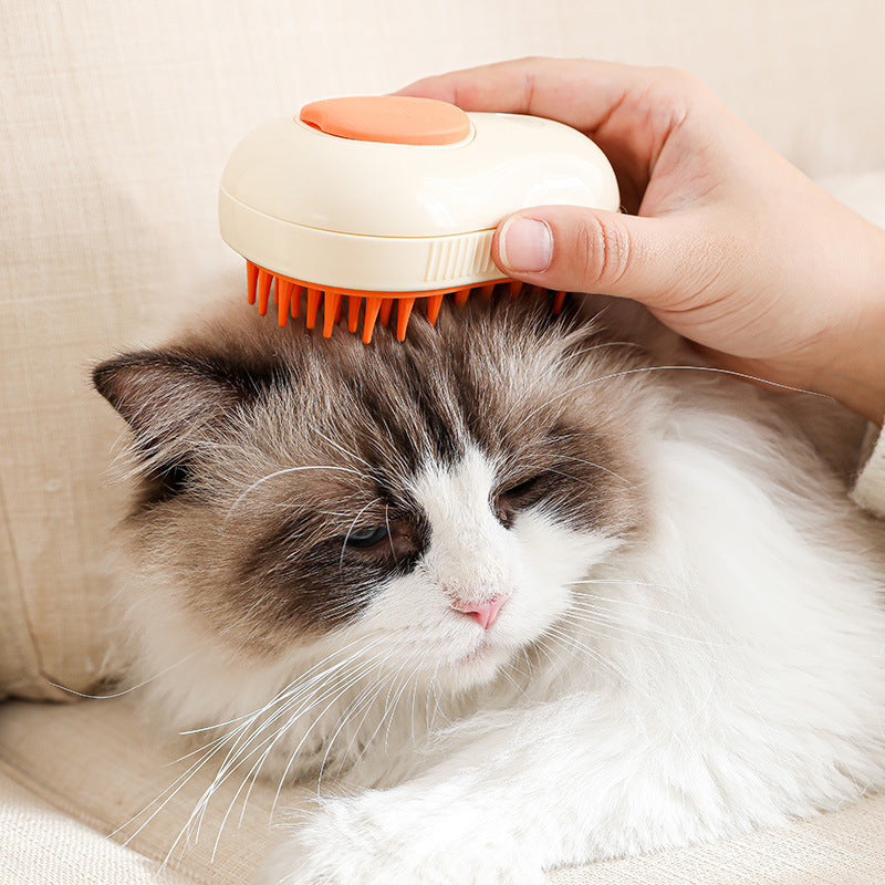 Avocado Steam Cat Brush β Self-Cleaning Pet Comb for Cats & Dogs