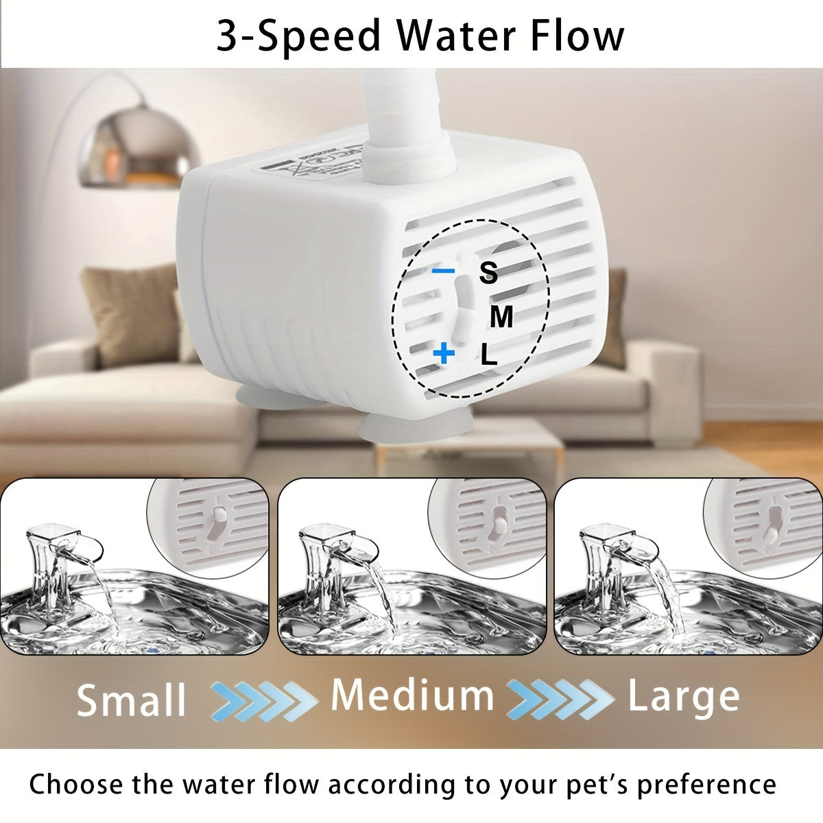Cat Water Fountain, Stainless Steel Pet Water Fountain For Cats Inside, 3 Filters&Ultra-Quiet Pump, 73oz Automatic Dog Dispenser Water Bowl, Multiple Pets Water Fountain - Palooza Pets