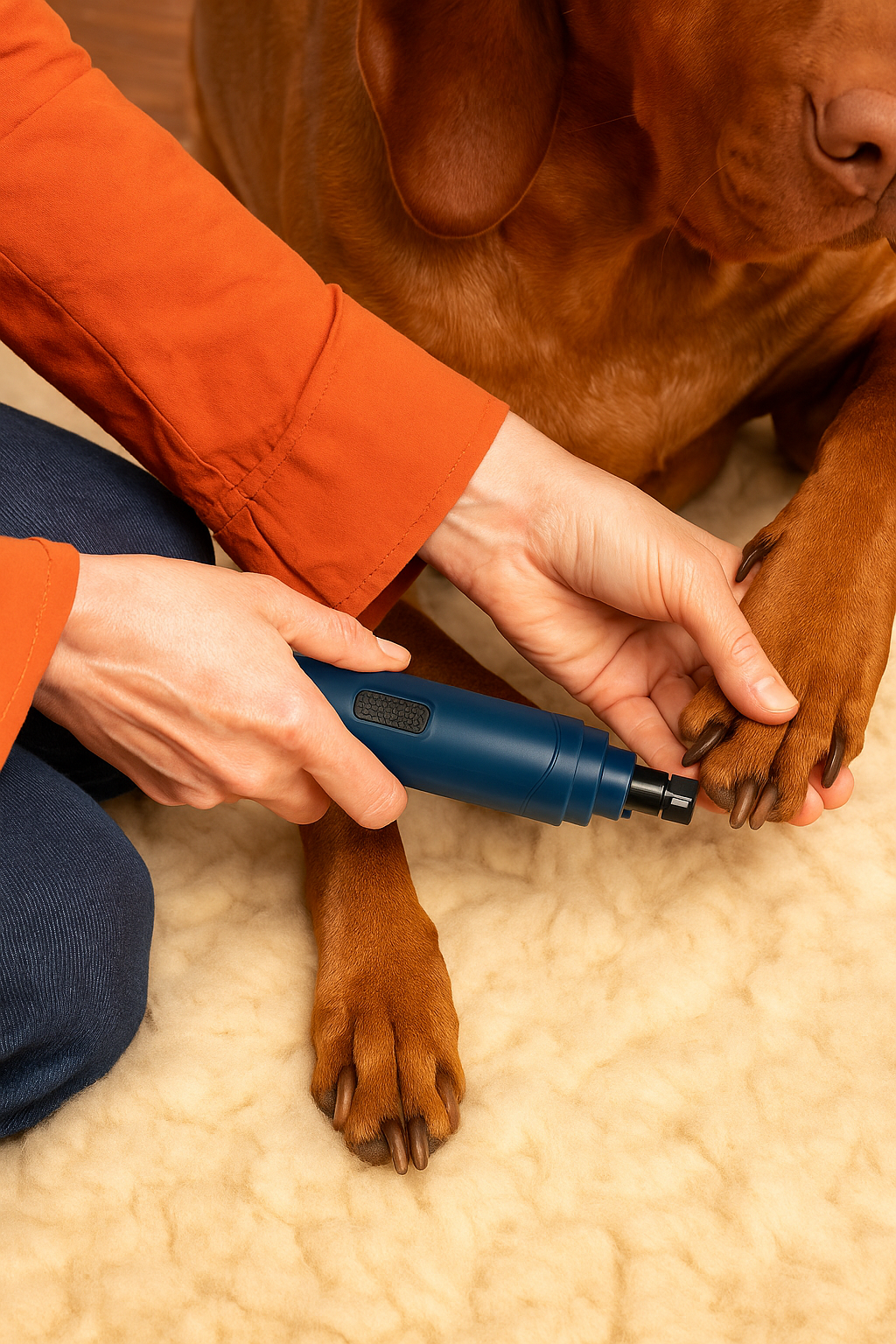 Ultra-Quiet 2-Speed Rechargeable Pet Nail GrinderTrimmer Cordless Paws Grooming & Smoothing Claw Care For Small Medium Large Dogs & Cats