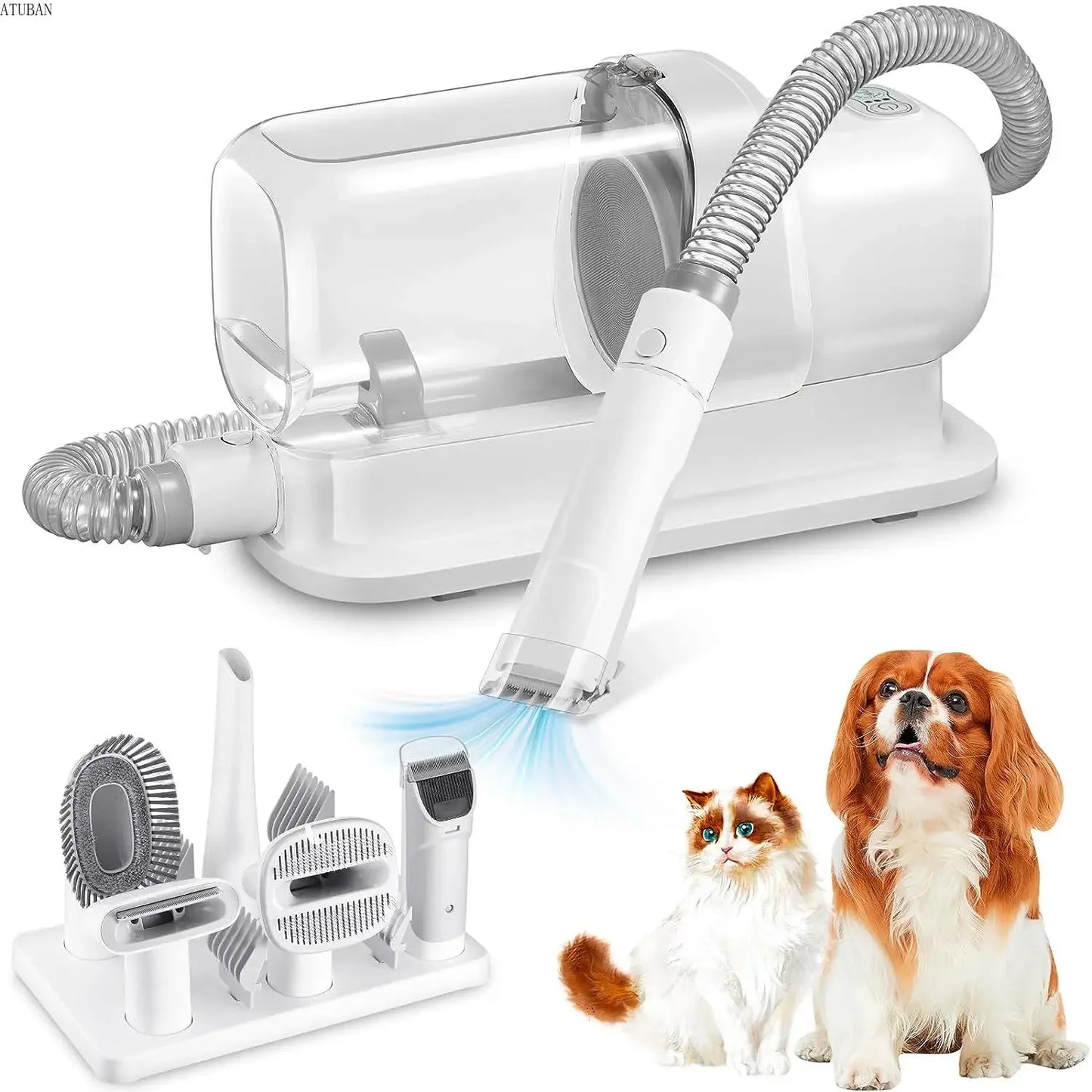 Dog Grooming Vacuum & Pet Grooming Kit with 2.3L Capacity Larger Pet Hair Dust Cup Dog Brush Vacuum for Pet Hair Vacuum Cleaner - Palooza Pets