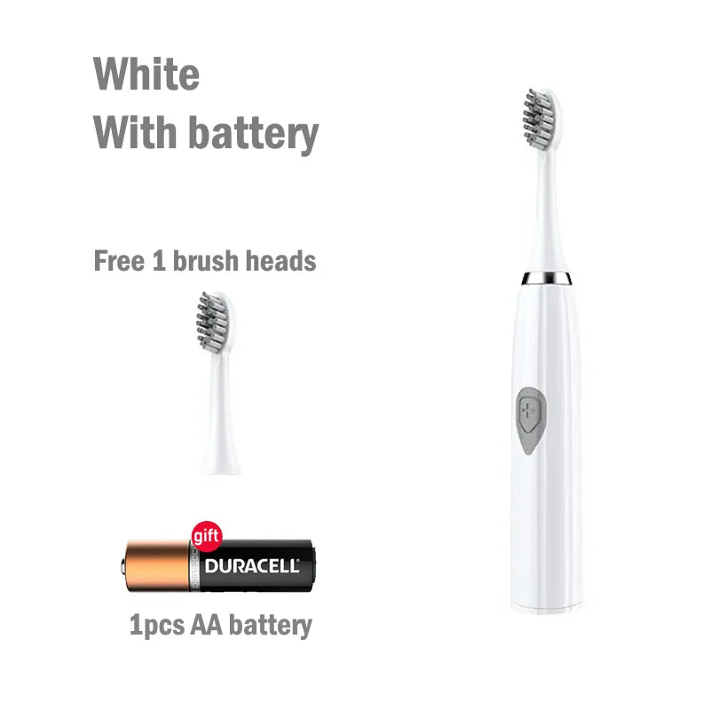 Electric Toothbrush for Adults Soft DuPont Bristle Portable Battery Toothbrush IPX7 Waterproof Intelligent Effective Oral Care