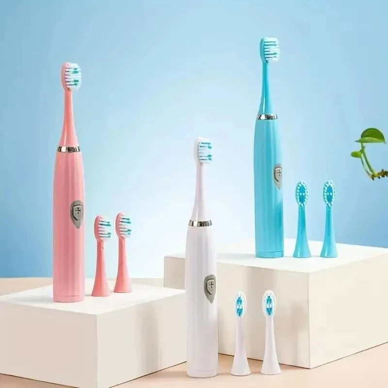 Electric Toothbrush for Adults Soft DuPont Bristle Portable Battery Toothbrush IPX7 Waterproof Intelligent Effective Oral Care