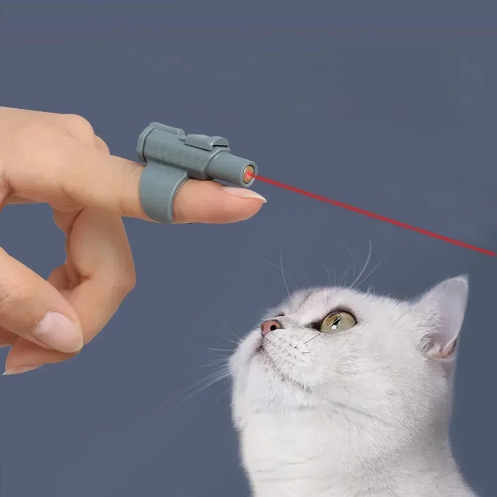 Highly popular Portable Mini Laser Cat Toy - Finger Sleeve Design for Interactive Play and Endless Fun