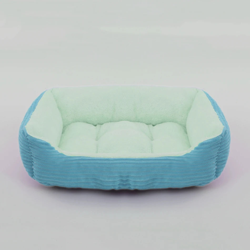 Bed for Dog Cat Pet Square Plush Kennel Medium Small Dog Sofa Bed Cushion Pet Calming Dog Bed House Pet Supplies Winter