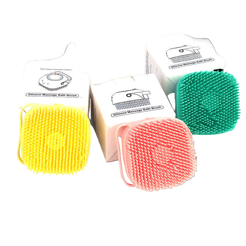 Silicone Dog Bath Massage Gloves Brush Pet Cat Bathroom Cleaning Tool Comb Brush For Dog Can Pour Shampoo Dog Grooming Supplies