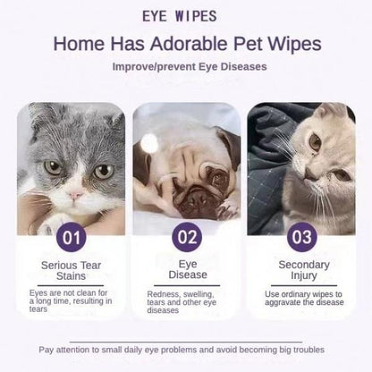 Pet Eye Wipes, 200 Wipes  Can Pet Eye CleaningWipes, Tear Stain Removing Wipe, Pet Eye Wipesfor Dogs And Cats, Pets Eye Wipes, Pet Suppliesgentle - Palooza Pets
