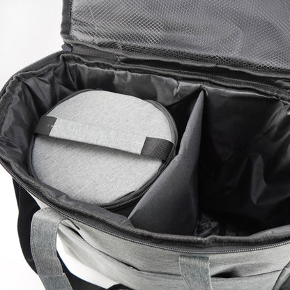 Pet Travel Carrying Bag with Snack Storage & Collapsible Bowl