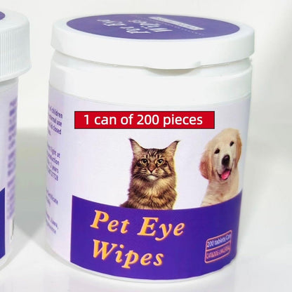 Pet Eye Wipes, 200 Wipes  Can Pet Eye CleaningWipes, Tear Stain Removing Wipe, Pet Eye Wipesfor Dogs And Cats, Pets Eye Wipes, Pet Suppliesgentle - Palooza Pets