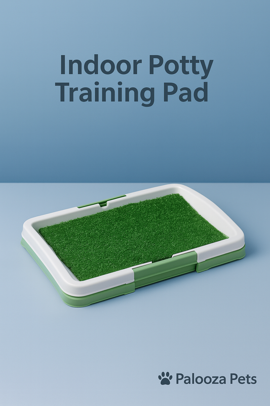3-Layer Indoor Dog Potty Training System with Grass Mat, Leak-Proof Tray & Odor Control Pad - Palooza Pets
