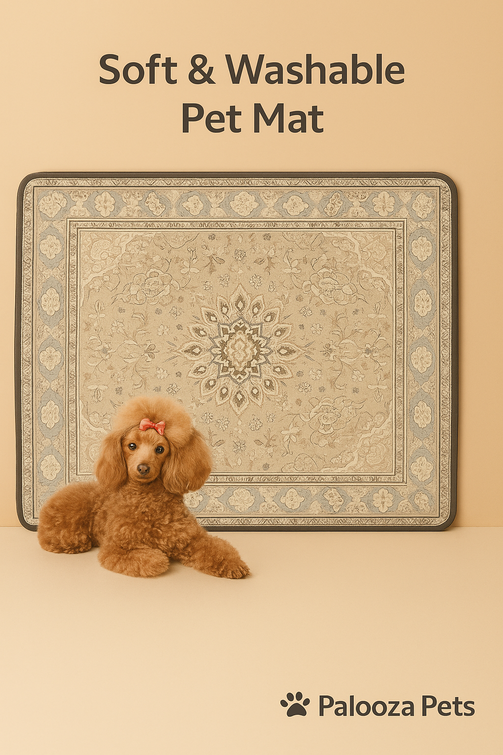 Soft & Washable Pet Mat – Waterproof, Reusable, and Stylish Design - Palooza Pets