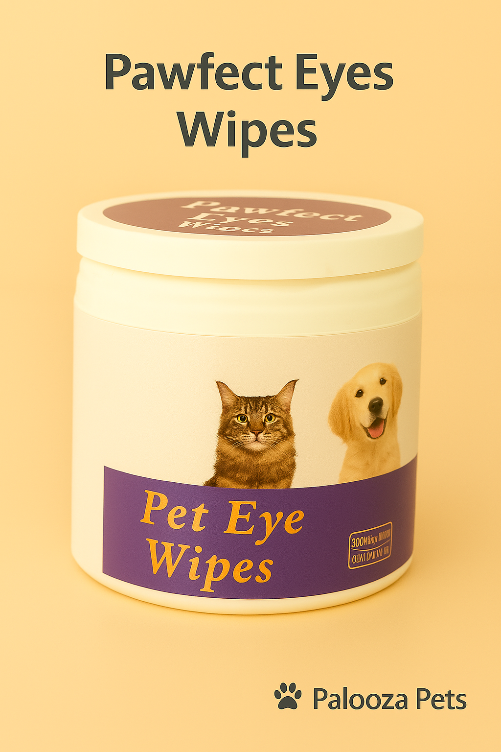Palooza Pets Eye Wipes – Gentle Tear-Stain Remover Wipes for Dogs & Cats - Palooza Pets