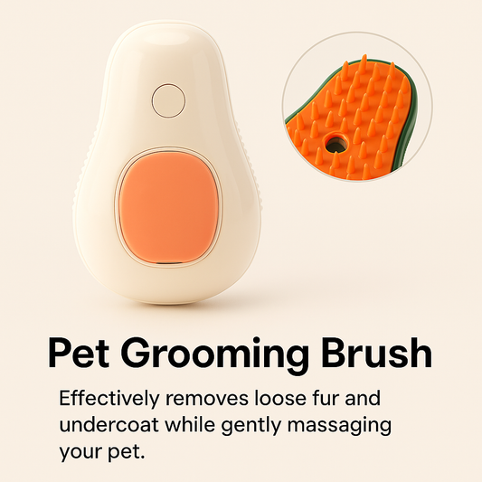 Avocado Steam Cat Brush – Self-Cleaning Pet Comb for Cats & Dogs