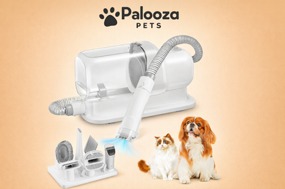 Dog Grooming Vacuum & Pet Grooming Kit with 2.3L Capacity Larger Pet Hair Dust Cup Dog Brush Vacuum for Pet Hair Vacuum Cleaner - Palooza Pets
