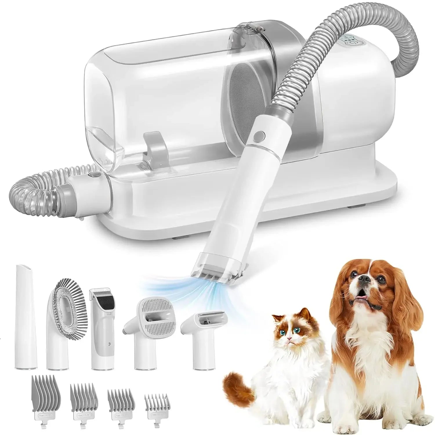 Dog Grooming Vacuum & Pet Grooming Kit with 2.3L Capacity Larger Pet Hair Dust Cup Dog Brush Vacuum for Pet Hair Vacuum Cleaner - Palooza Pets