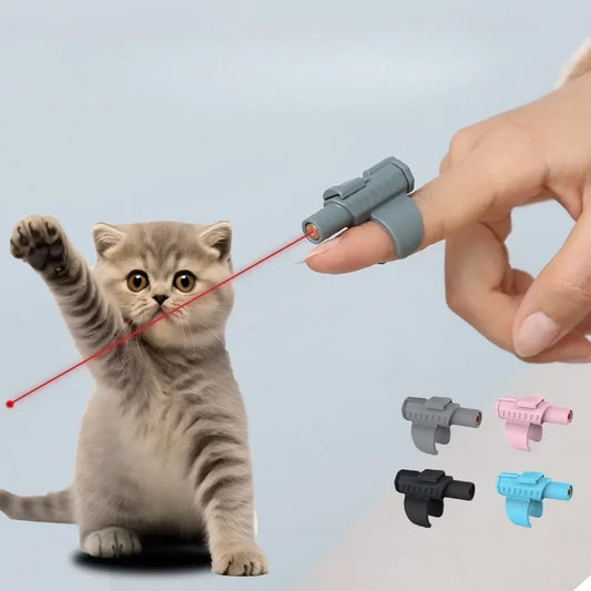 Highly popular Portable Mini Laser Cat Toy - Finger Sleeve Design for Interactive Play and Endless Fun
