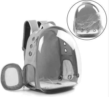 Cat Pet Carrier Backpack Transparent Capsule Bubble Pet Backpack Small Animal Puppy Kitty Bird Breathable Pet Carrier for Travel - Palooza Pets