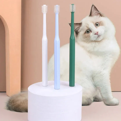 360 Degrees Pet Toothbrush Cat Brush Addition Bad Breath Tartar Teeth Care Dog Cat Cleaning Mouth Dog Cat Cleaning Supplies