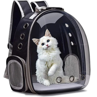 Cat Pet Carrier Backpack Transparent Capsule Bubble Pet Backpack Small Animal Puppy Kitty Bird Breathable Pet Carrier for Travel - Palooza Pets