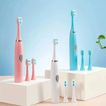 Electric Toothbrush for Adults Soft DuPont Bristle Portable Battery Toothbrush IPX7 Waterproof Intelligent Effective Oral Care