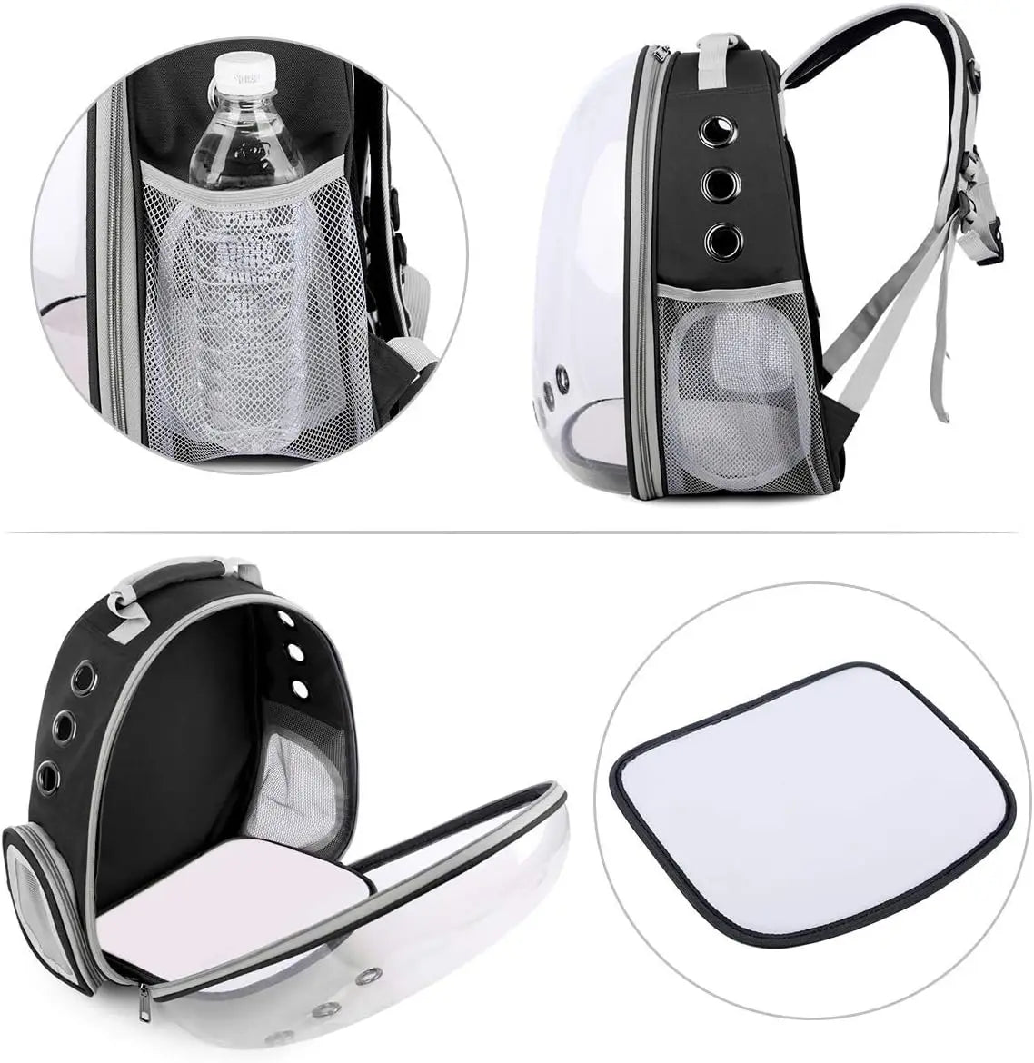 Palooza Pets Capsule Bubble Pet Backpack – Breathable Transparent Cat & Small Dog Carrier for Travel - Palooza Pets