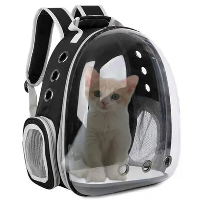 Cat Pet Carrier Backpack Transparent Capsule Bubble Pet Backpack Small Animal Puppy Kitty Bird Breathable Pet Carrier for Travel - Palooza Pets