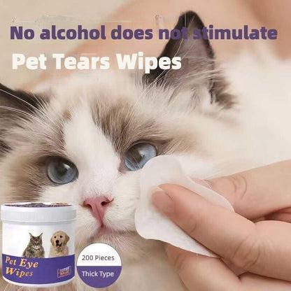 Pet Eye Wipes, 200 Wipes  Can Pet Eye CleaningWipes, Tear Stain Removing Wipe, Pet Eye Wipesfor Dogs And Cats, Pets Eye Wipes, Pet Suppliesgentle - Palooza Pets