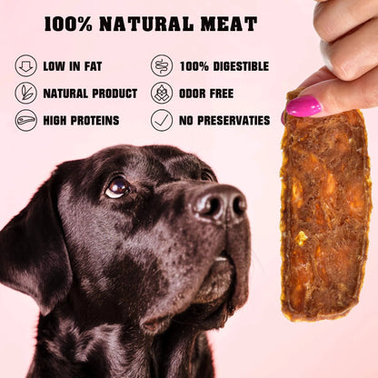 Chicken Jerky Dog Treats 1.5 Lb Human Grade Pet Snacks Grain Free Organic Meat All Natural High Protein Dried Strips Best Chews For Training Small & Large Dogs - Palooza Pets
