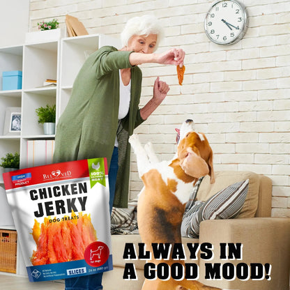 Chicken Jerky Dog Treats 1.5 Lb Human Grade Pet Snacks Grain Free Organic Meat All Natural High Protein Dried Strips Best Chews For Training Small & Large Dogs - Palooza Pets